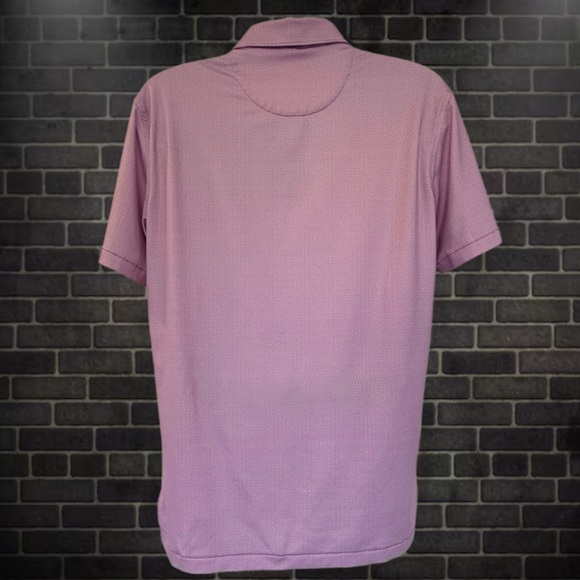 Peter Millar - Men's Purple Martini Print Performance Polo  Shirt: Size - Large - Picture 5 of 13